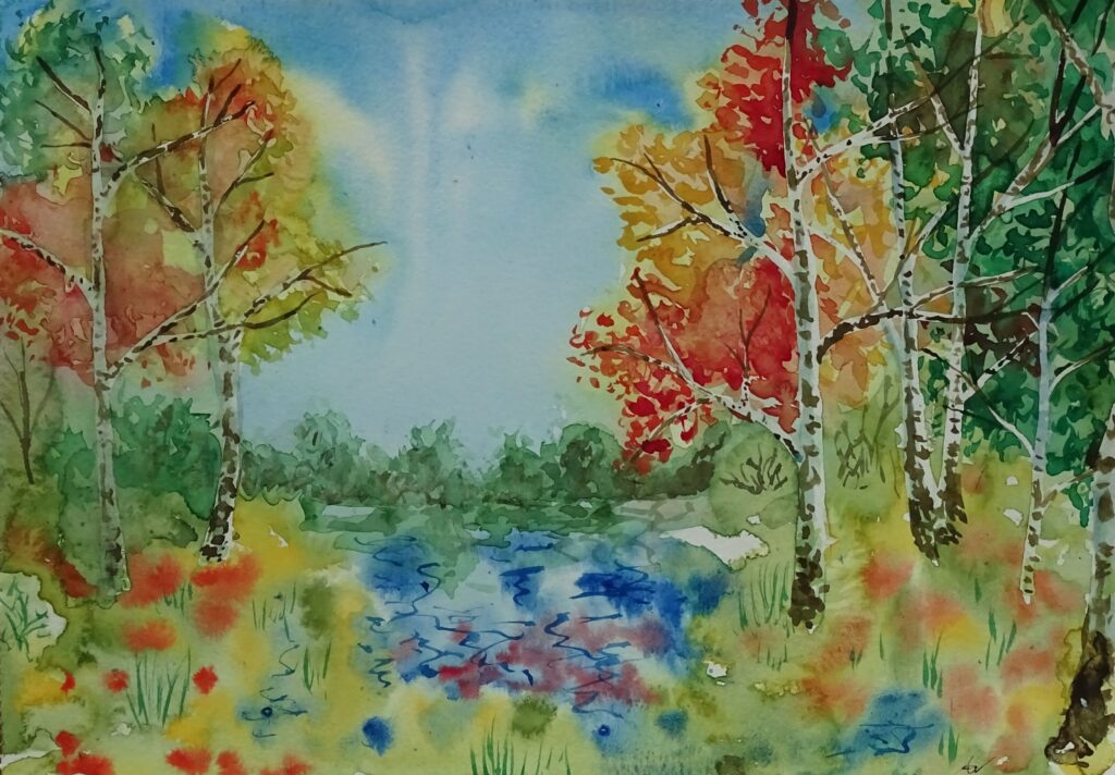 eine herbstliche Moorlandschaft